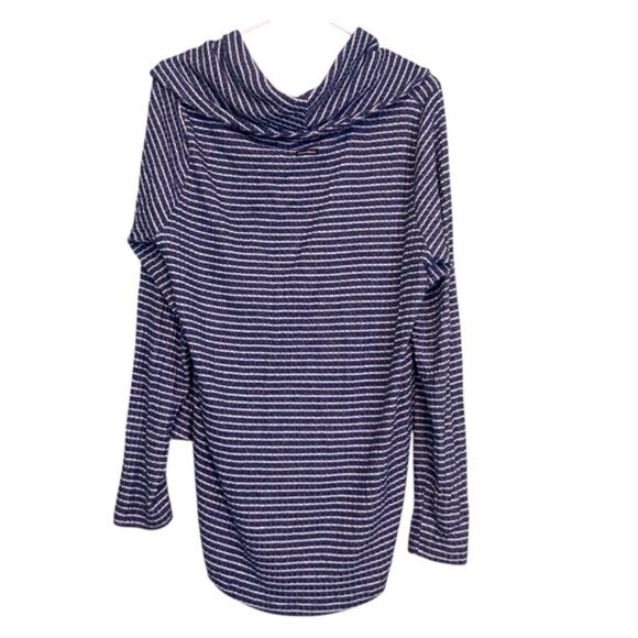 Lucky Brand Bonne Chance Ribbed Cowl Neck Pullover Sweater Large - Picture 6 of 8